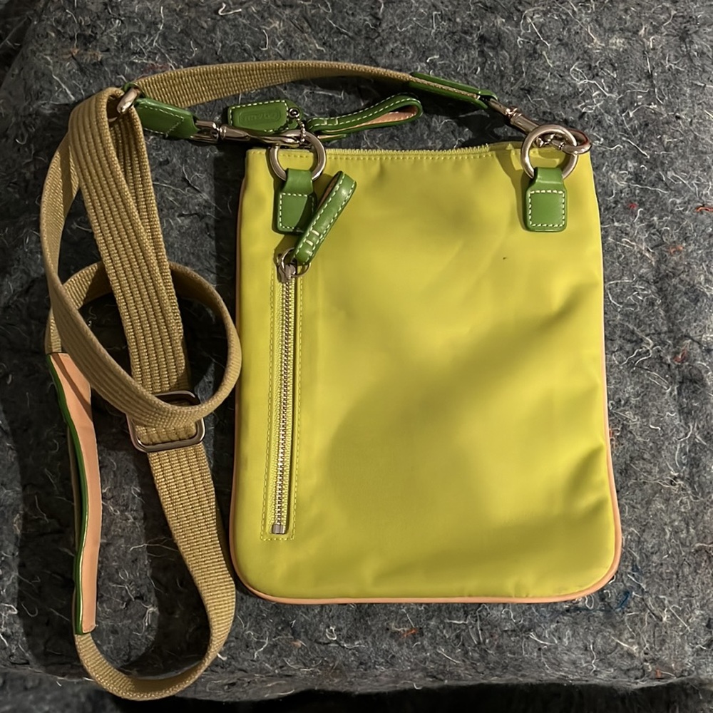 Coach Crossbody Bag Lime Green Just In Time For S… Gem